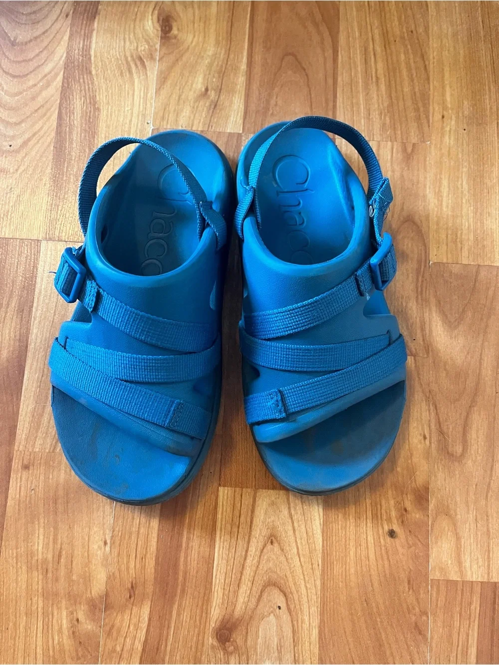 Chaco Kids Chillos Blue Sport Sandals with Adjustable Straps